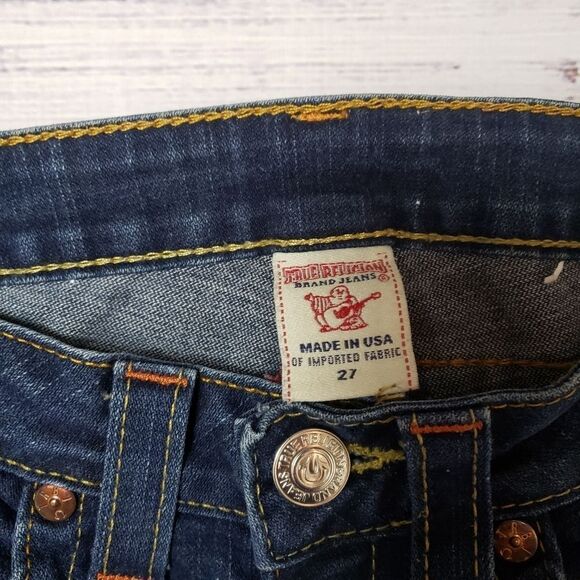 True Religion Lizzy crop Jeans crop Capri size 27 - Picture 8 of 12